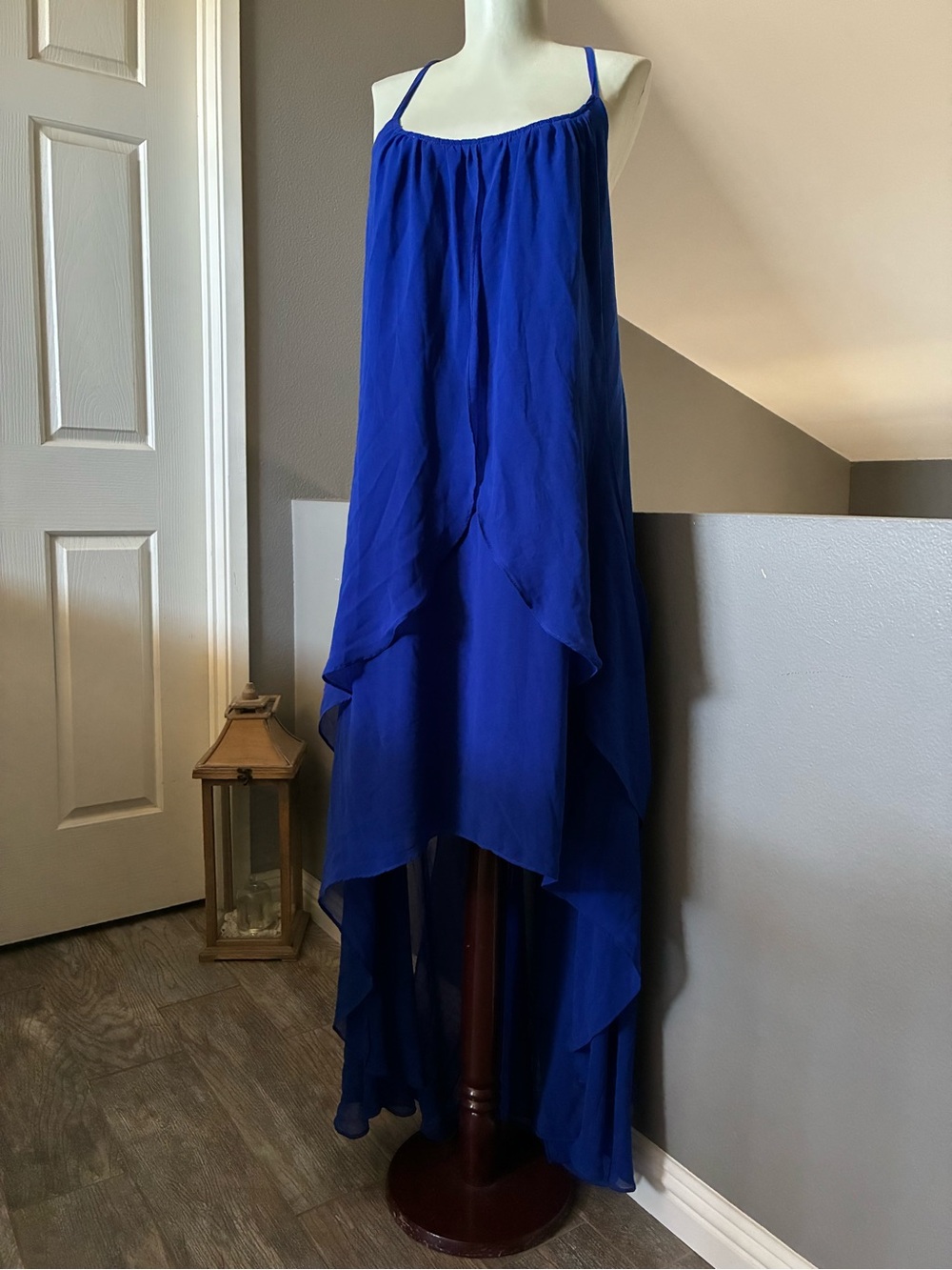 City Chic Draped Chiffon High/Low Dress Size Medium